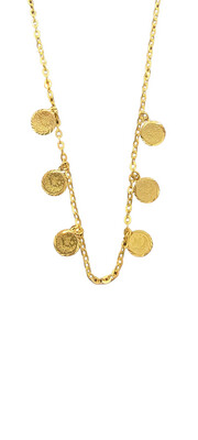 21K Coin Charm Necklace