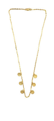21K Coin Charm Necklace