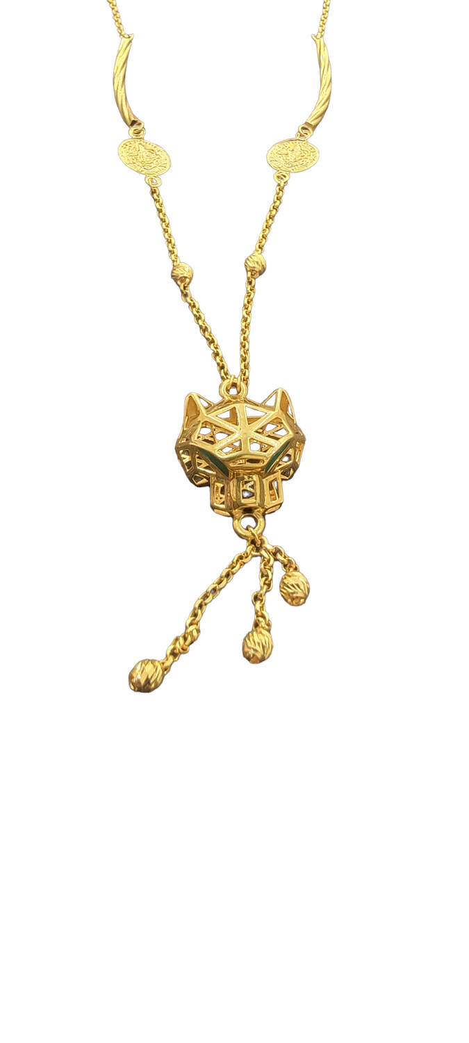 21K Panther Necklace
