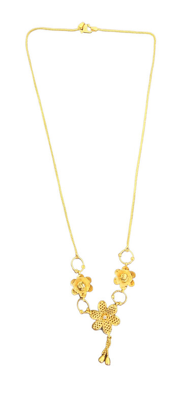 22K 916  Flower Necklace