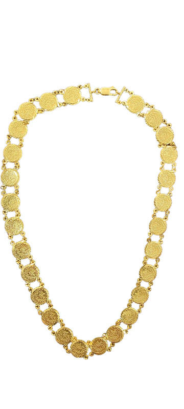 21K Multi-Coin Collar Necklace