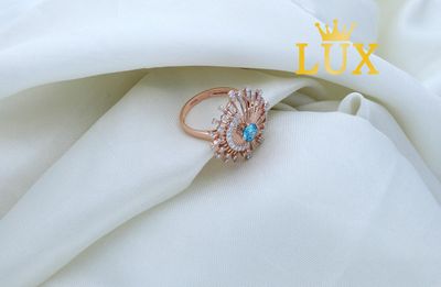 18k Diamond Sun Ring