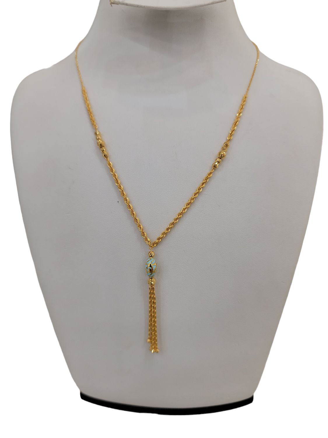 21K Robe Enamel Necklace 10039
