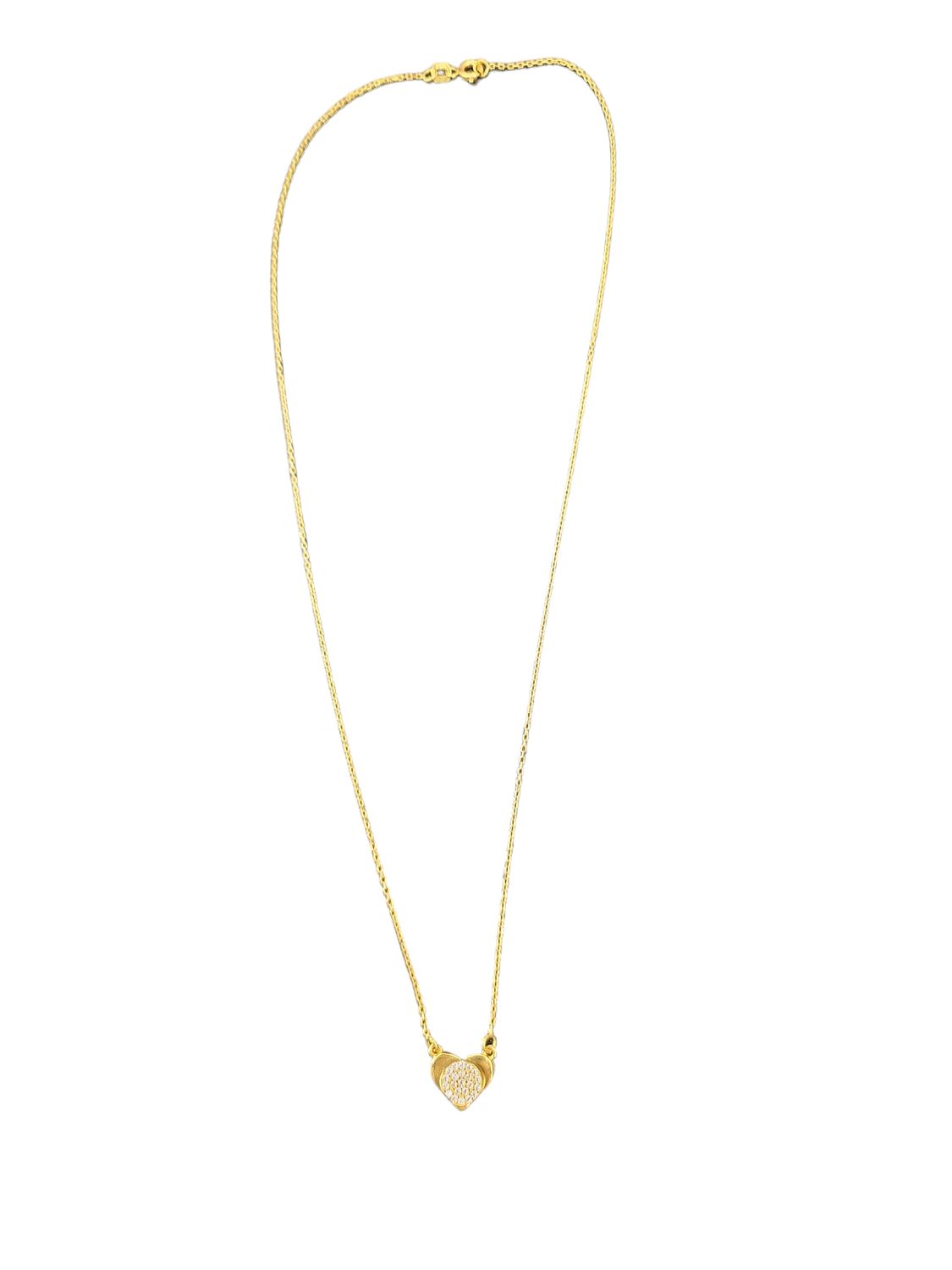 21K Heart Shape Necklace 10040