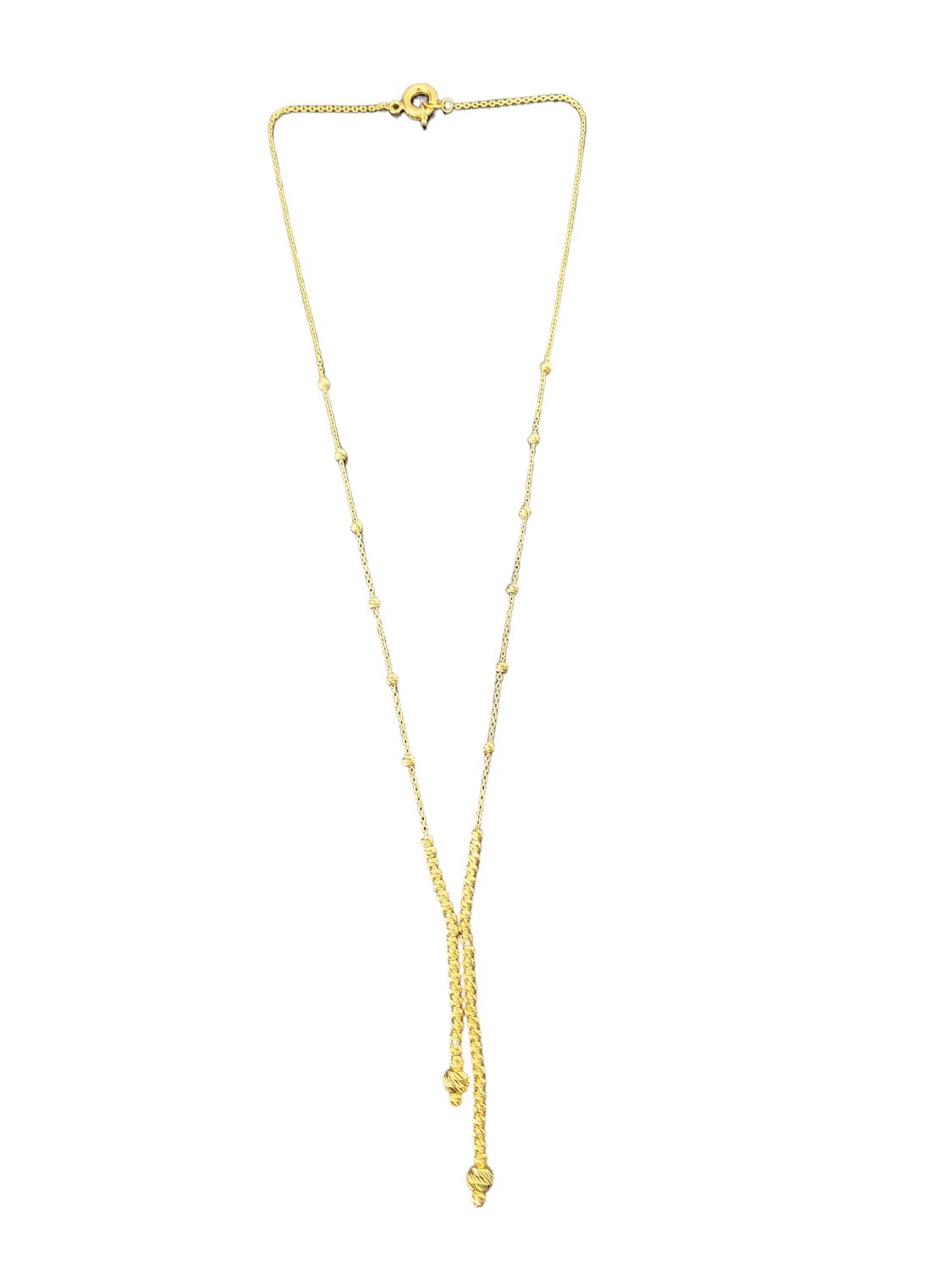 21K ball chain Necklace 10041