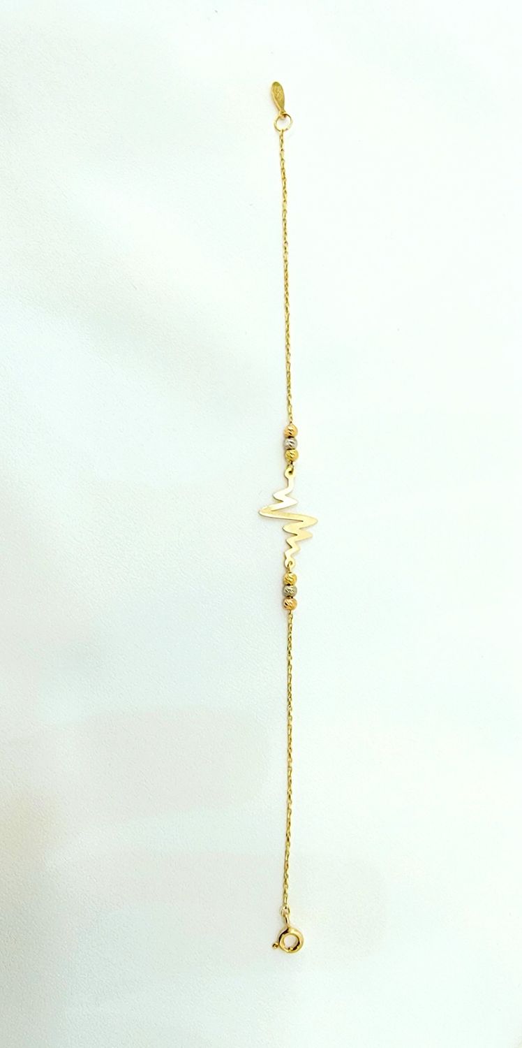 18k 3Tone Bracelet 10049