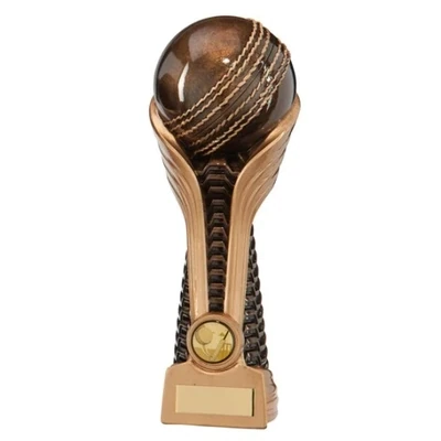 Gold &amp; Bronze Cricket Ball Pillar
