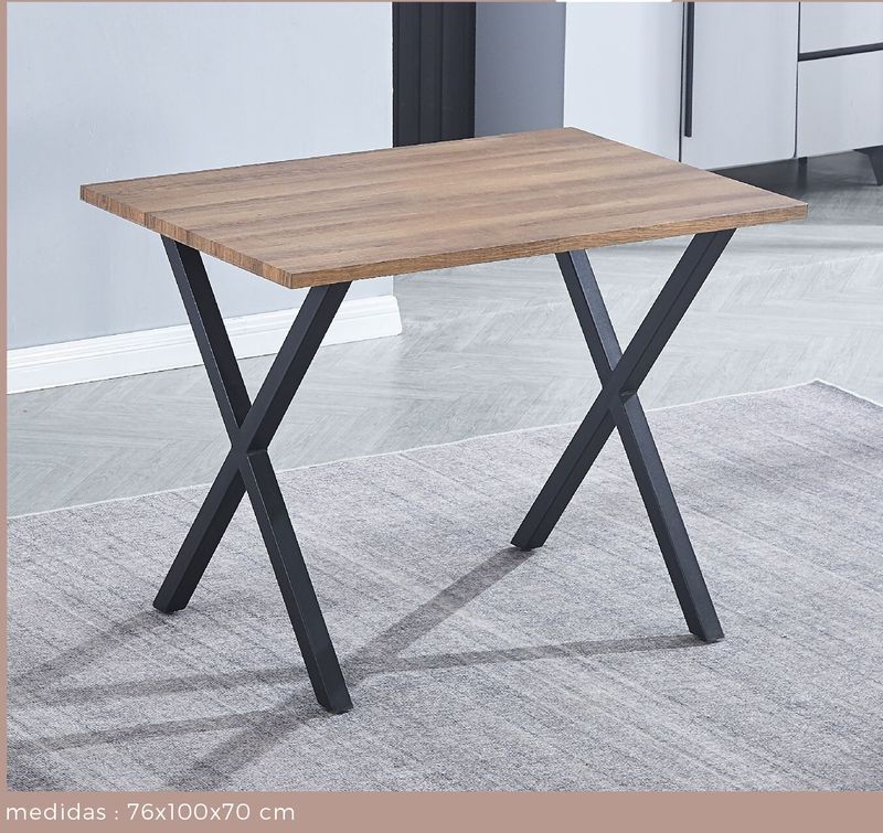 MESA DE COCINA DE MADERA 100x70x76cm