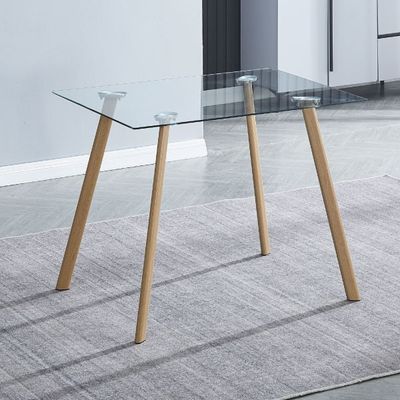 MESA DE COCINA DE CRISTAL 100x70x76cm