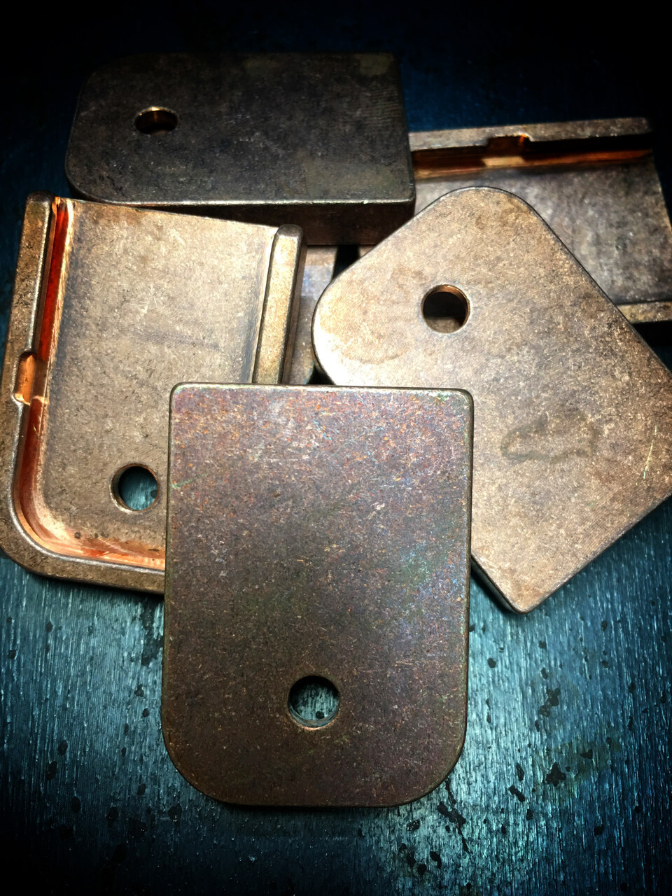 Copper RAW Mag Plates