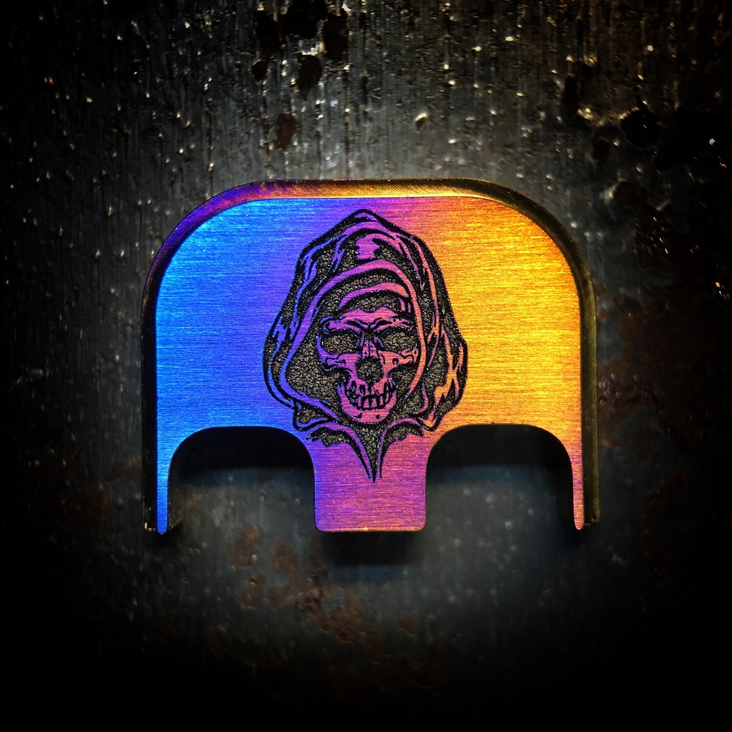 Reaper - Titanium - Deep Engraved Flame Anodized