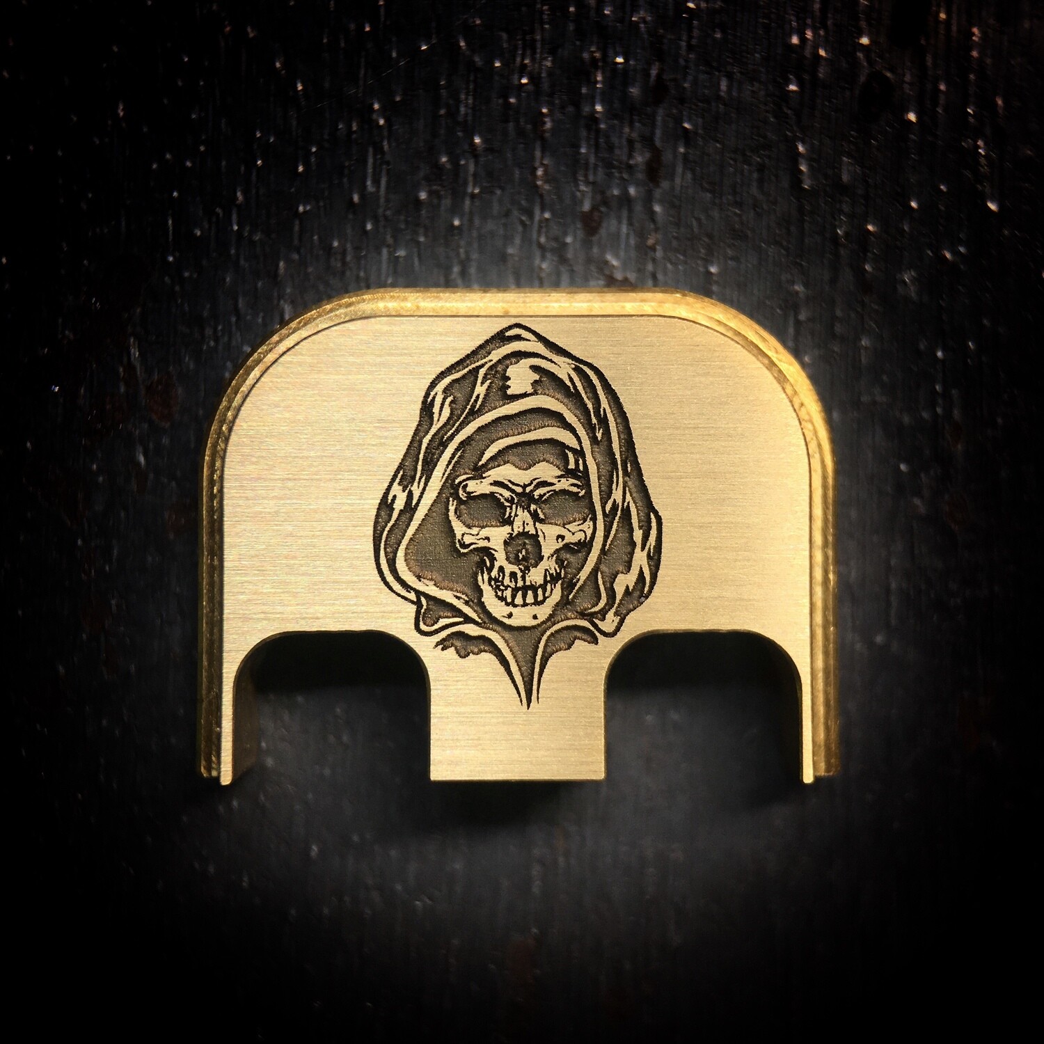 Reaper - Brass - Deep Engraved Brushed