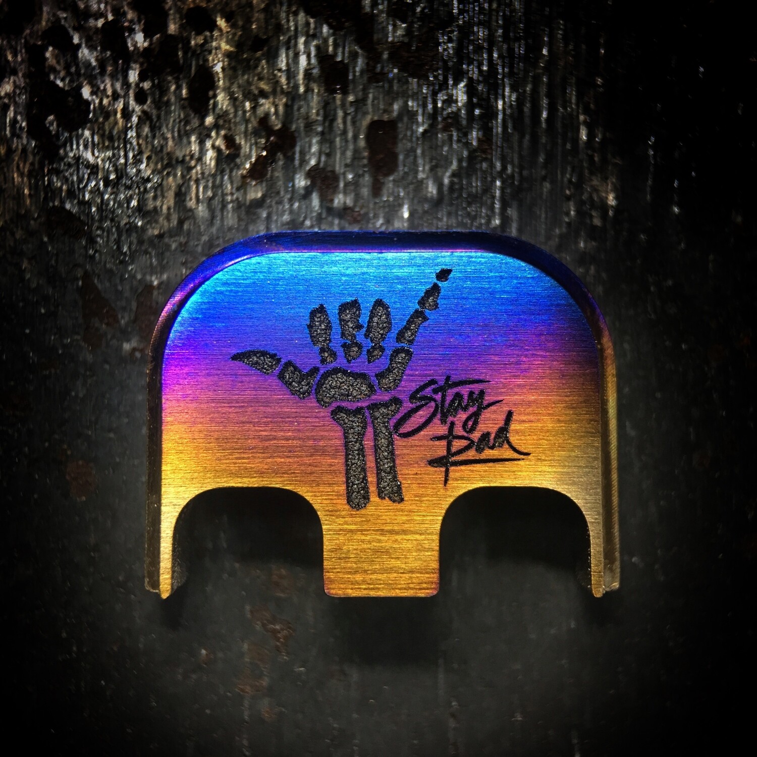 Stay Rad - Titanium - Deep Engraved Flame Anodized