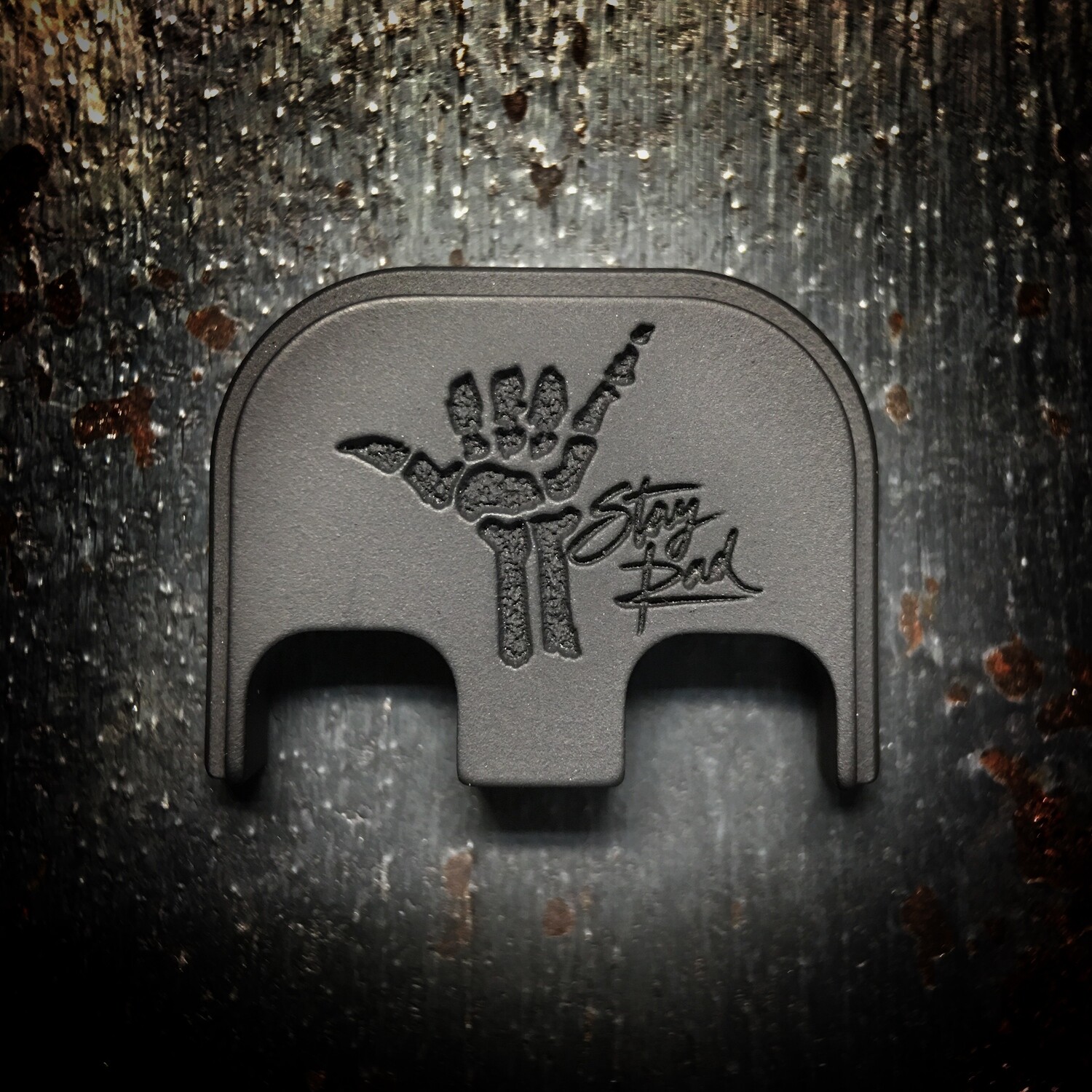 Stay Rad - Titanium - Deep Engraved Blackout