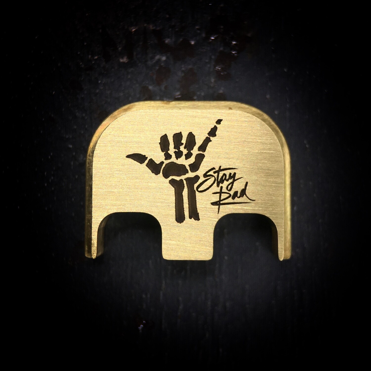 Stay Rad - Brass - Deep Engraved Brushed