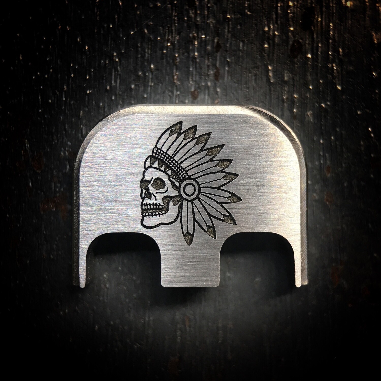 Nicholl Knives - Titanium - Deep Engraved Brushed