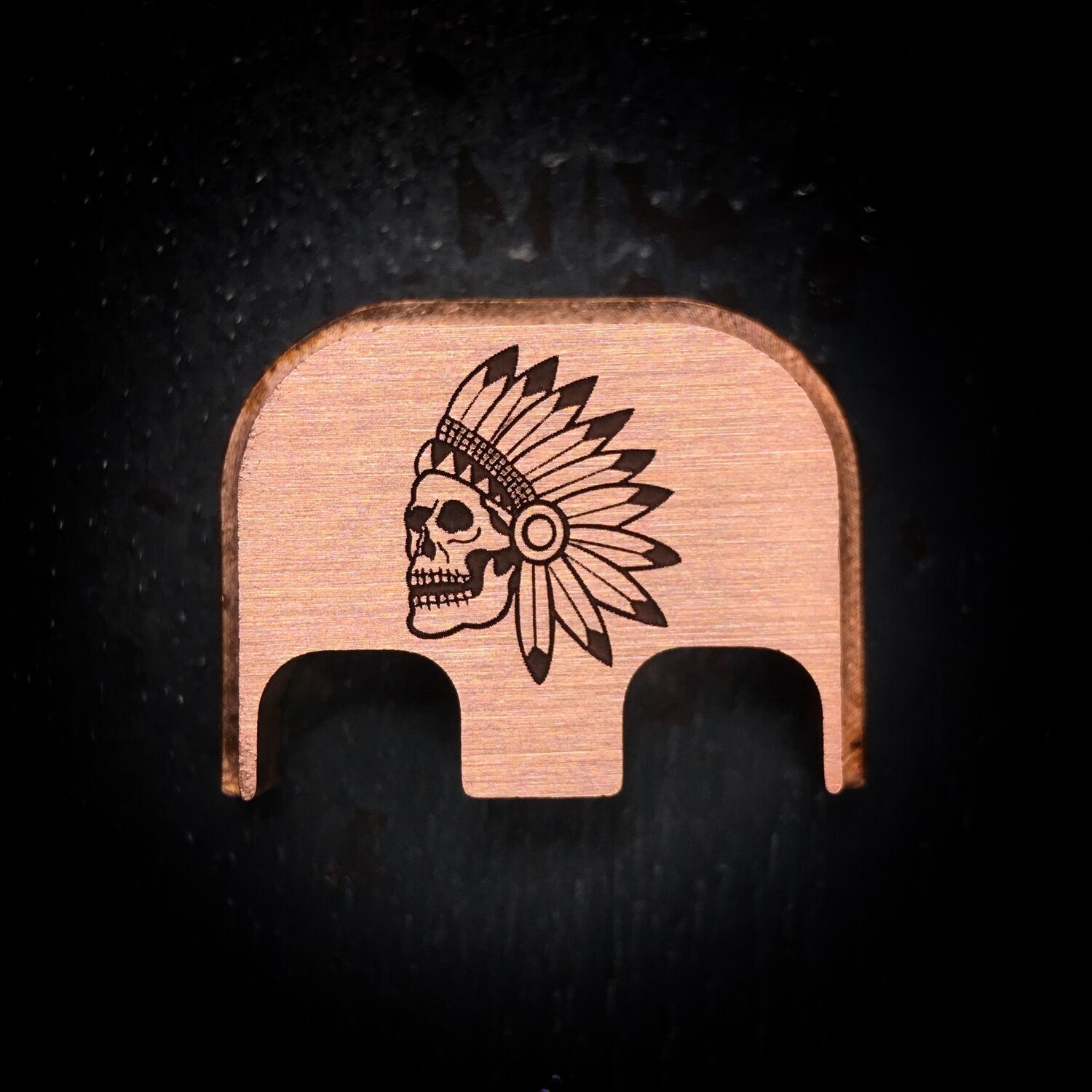 Nicholl Knives - Copper - Deep Engraved Brushed