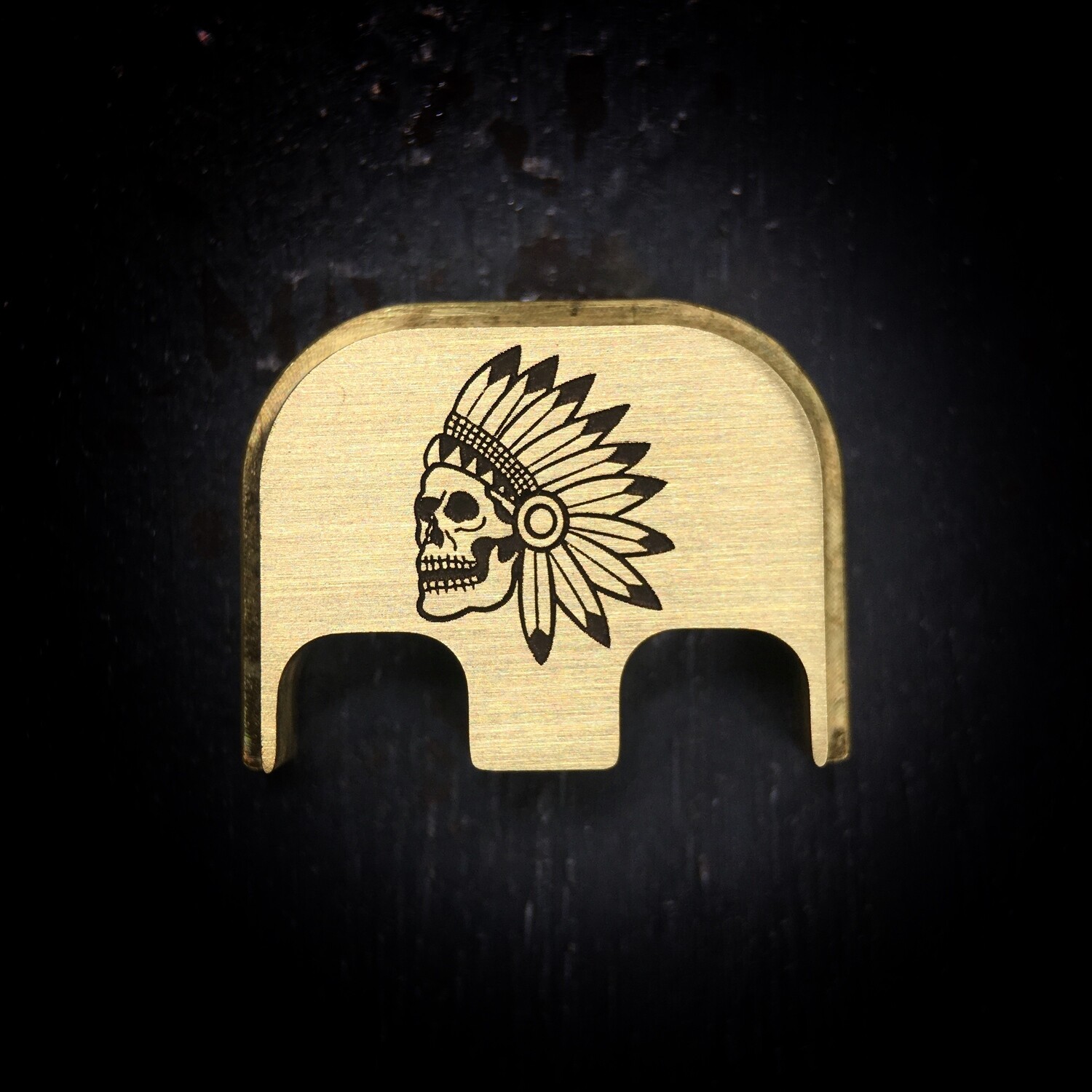 Nicholl Knives - Brass - Deep Engraved Brushed