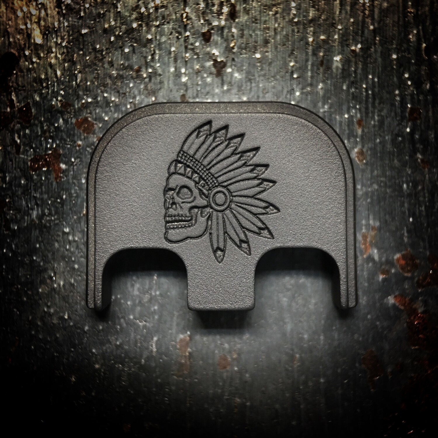 Nicholl Knives - Titanium - Deep Engraved Blackout