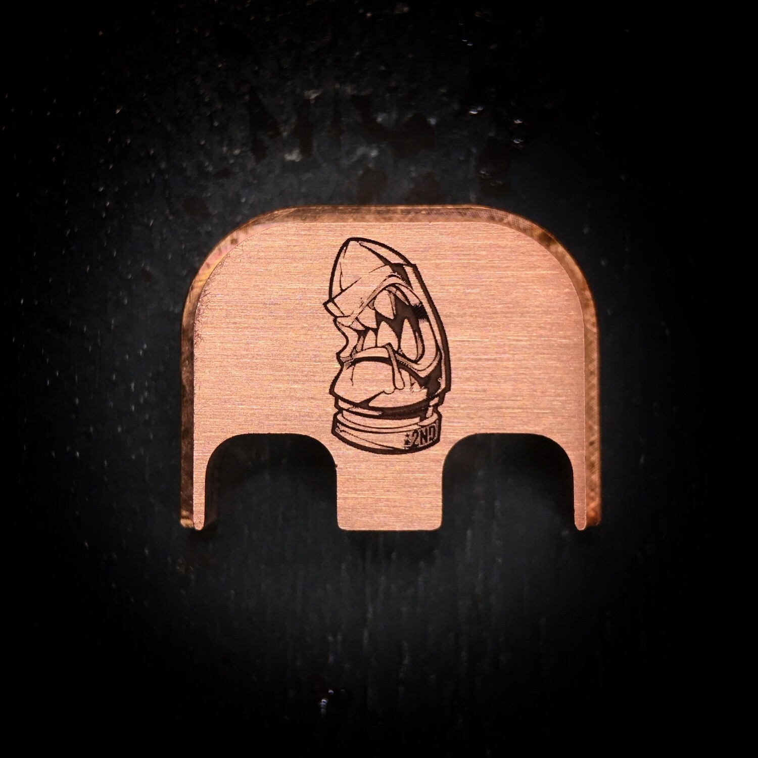 The 2nd Bullet - Copper - Deep Engraved Brushed