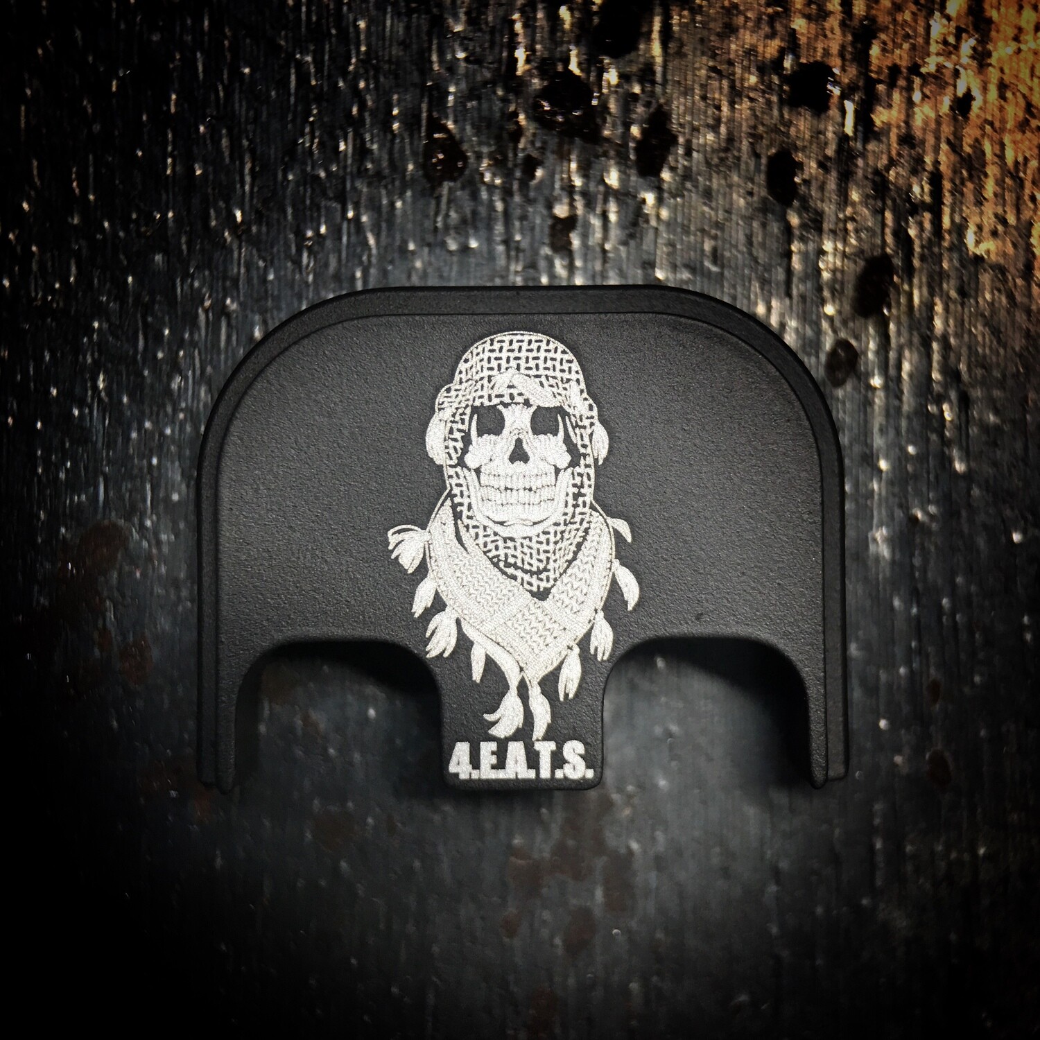 Shemagh Skull - Aluminum - Black