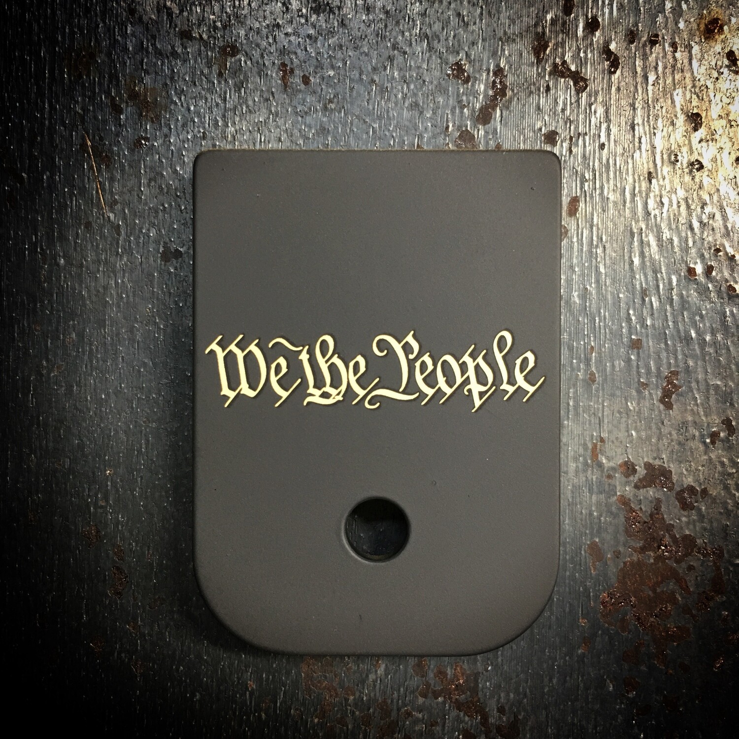 We The People Mag - Brass - Black