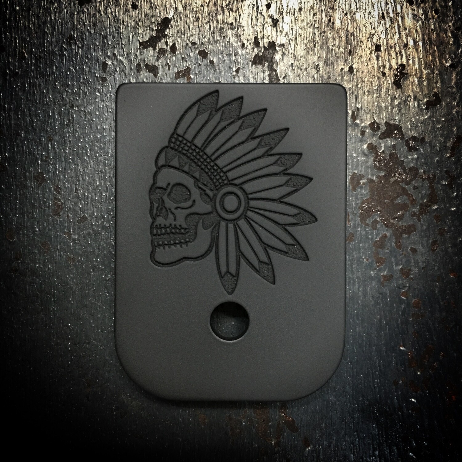 Nicholl Knives Mag - Titanium - Deep Engraved Blackout