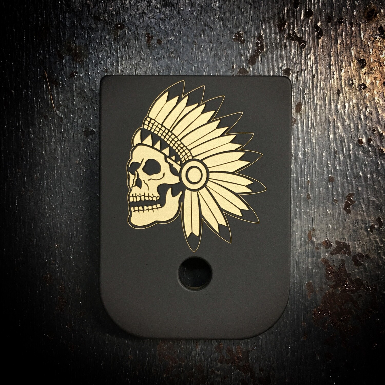 Nicholl Knives Mag - Brass - Black