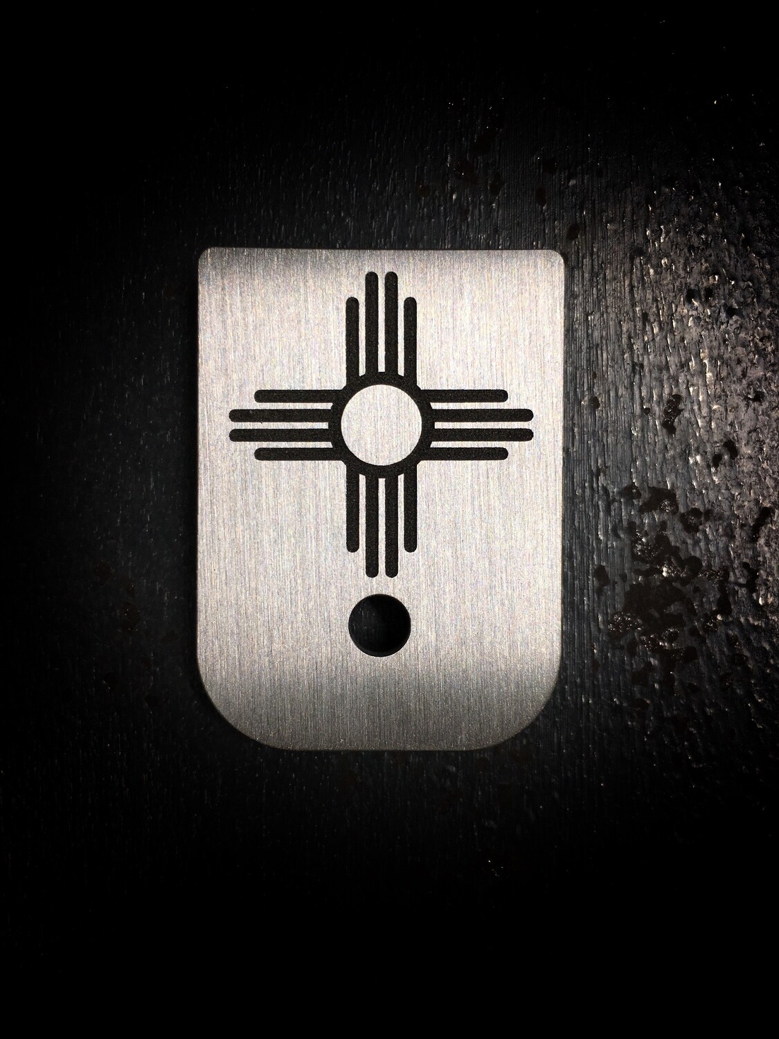 New Mexico Mag - Titanium - Deep Engraved Brushed