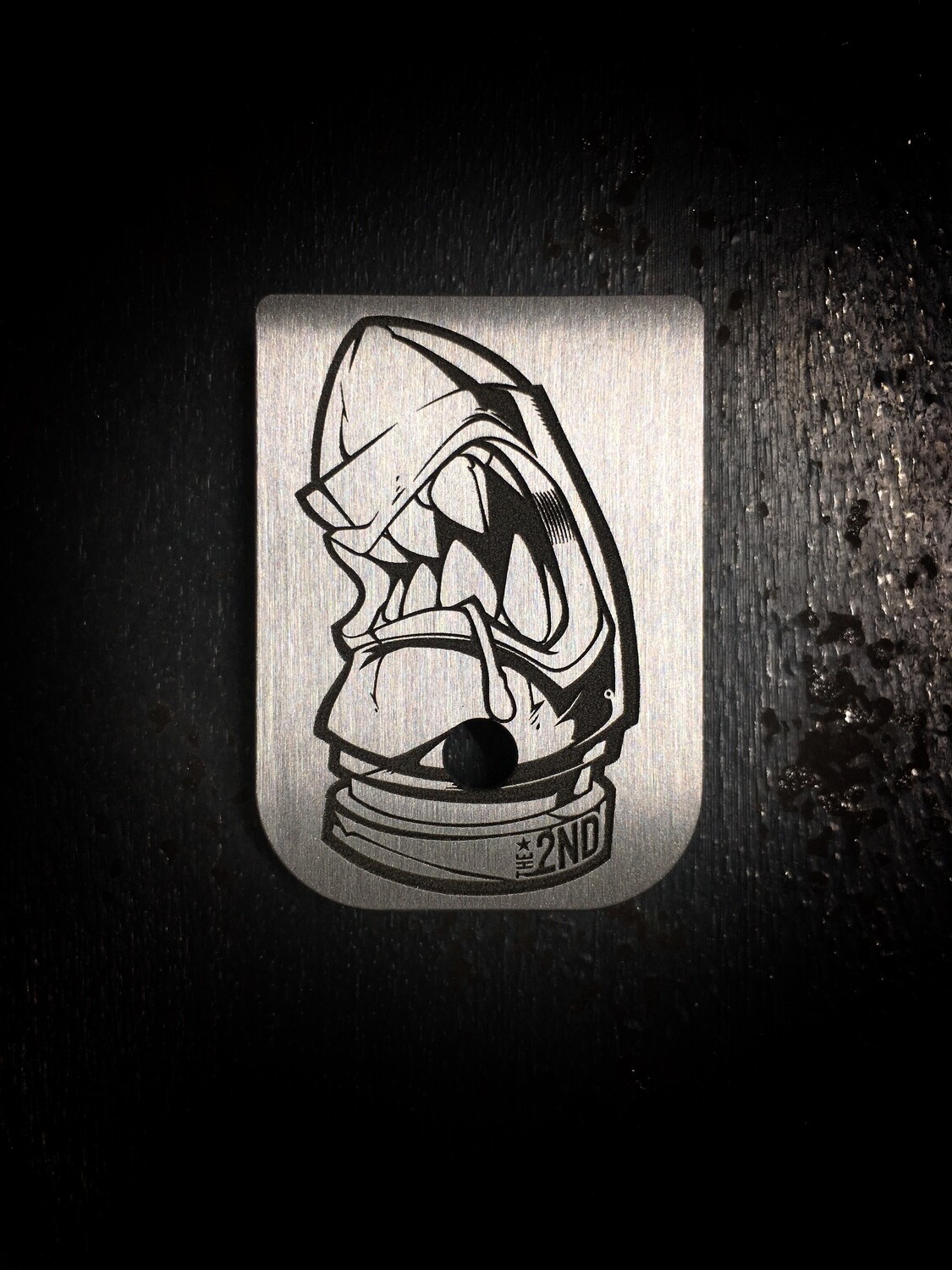 The 2nd Bullet Mag - Titanium - Deep Engraved Brushed