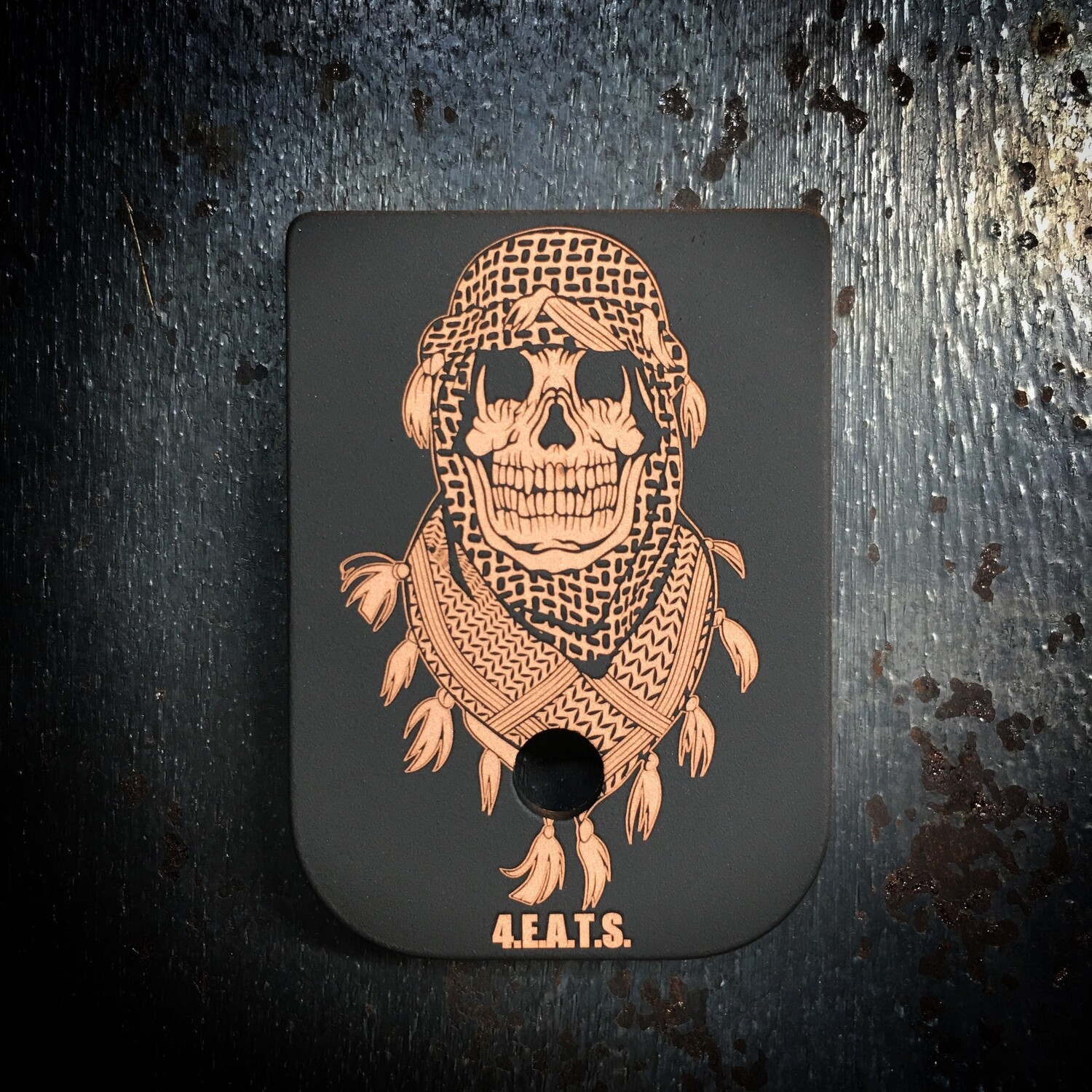 Shemagh Mag - Copper -  Black