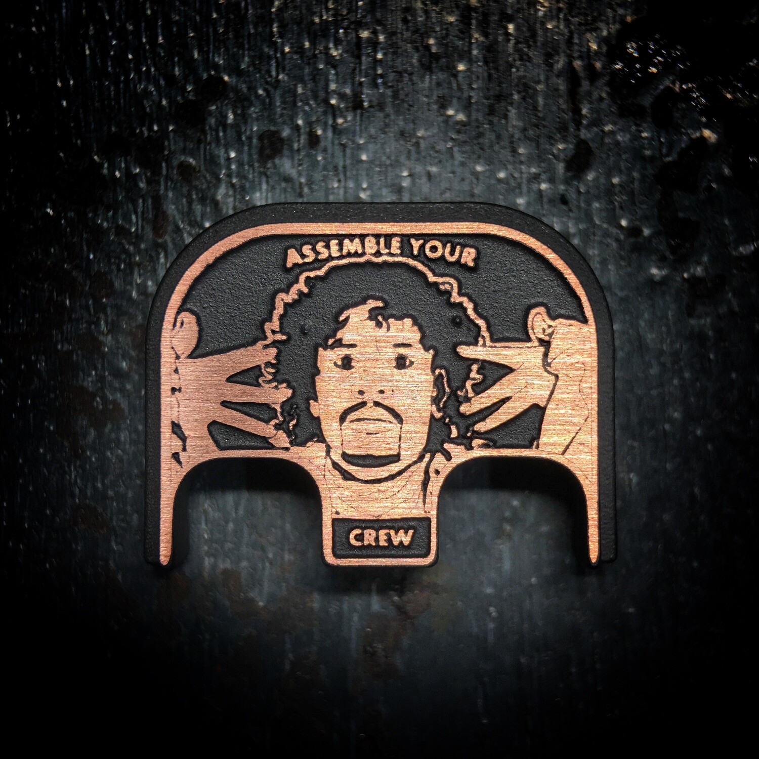 Assemble Your Crew 3D - Copper - Cerakoted Deep Engraved Brushed