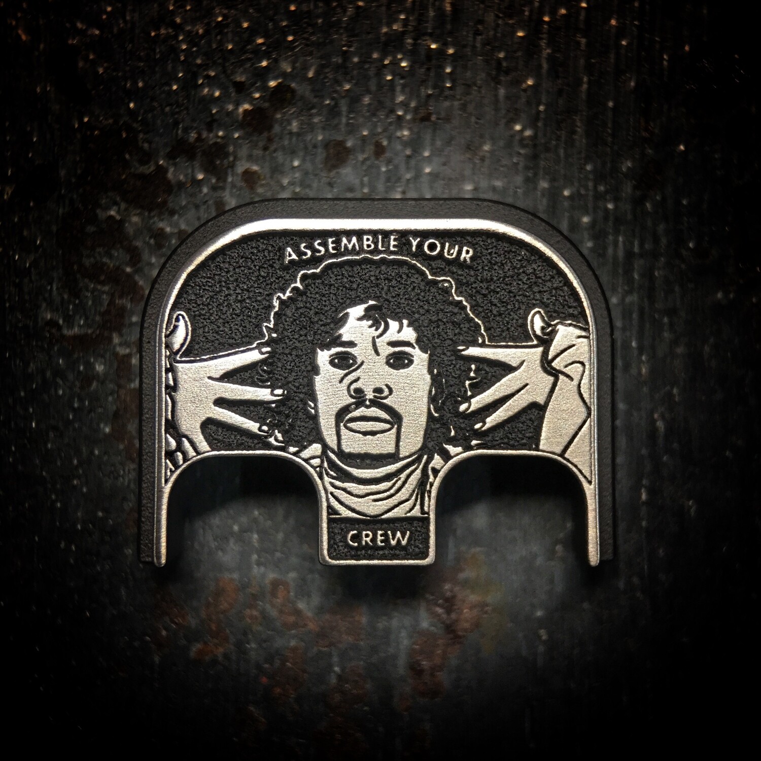 Assemble Your Crew 3D - Titanium - Cerakoted Deep Engraved Brushed