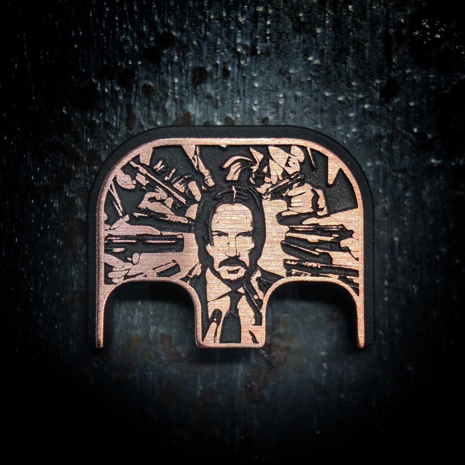 John Wick 3D- Copper - Cerakoted Deep Engraved Brushed