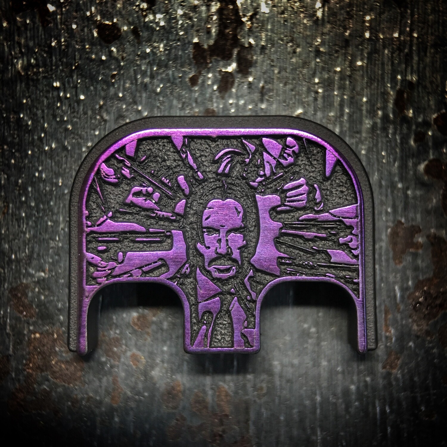 John Wick 3D - Titanium - Cerakoted Deep Engraved Purple
