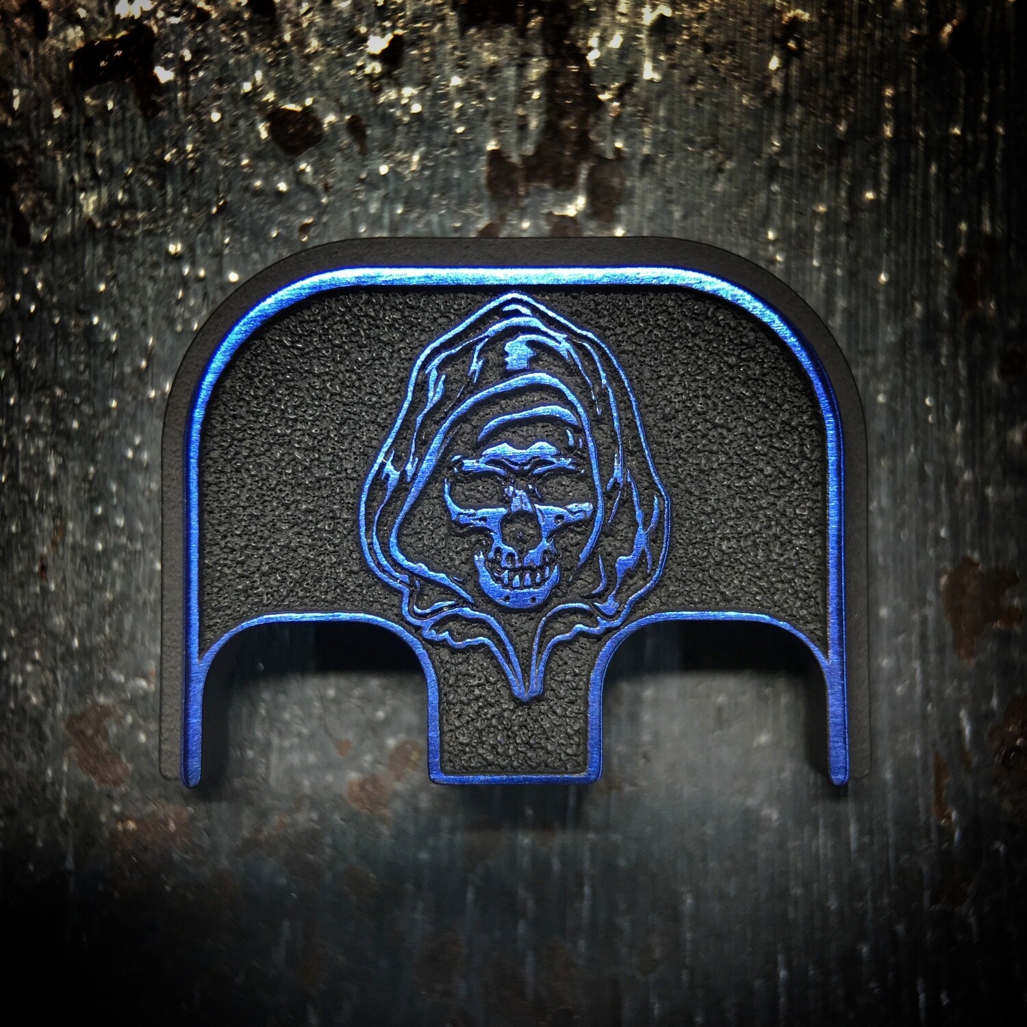 Reaper 3D - Titanium - Cerakoted Deep Engraved Blue