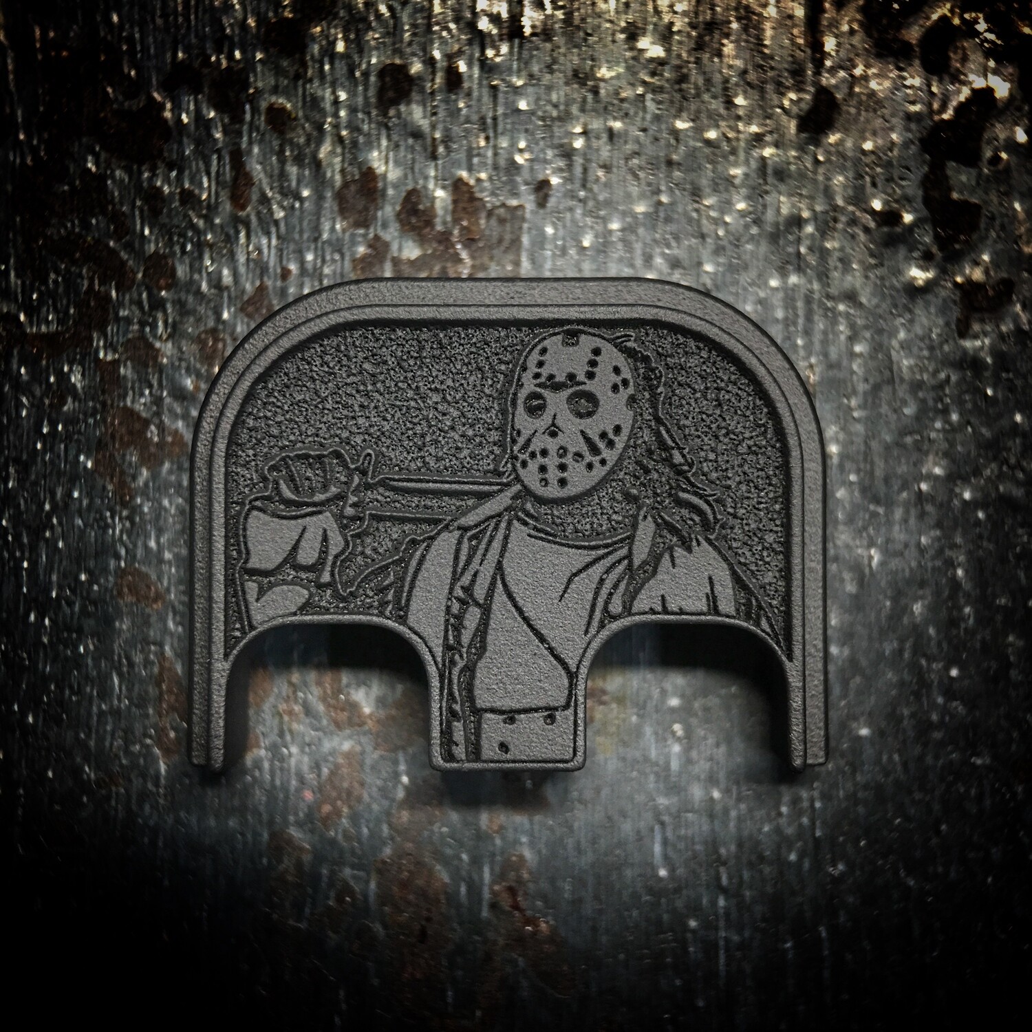 Jason 3D - Titanium - Cerakpted Deep Engraved Blackout