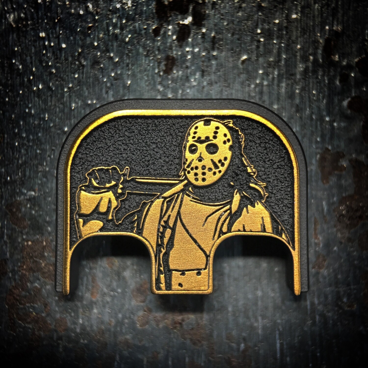 Jason 3D - Titanium - Cerakoted Deep Engraved Gold