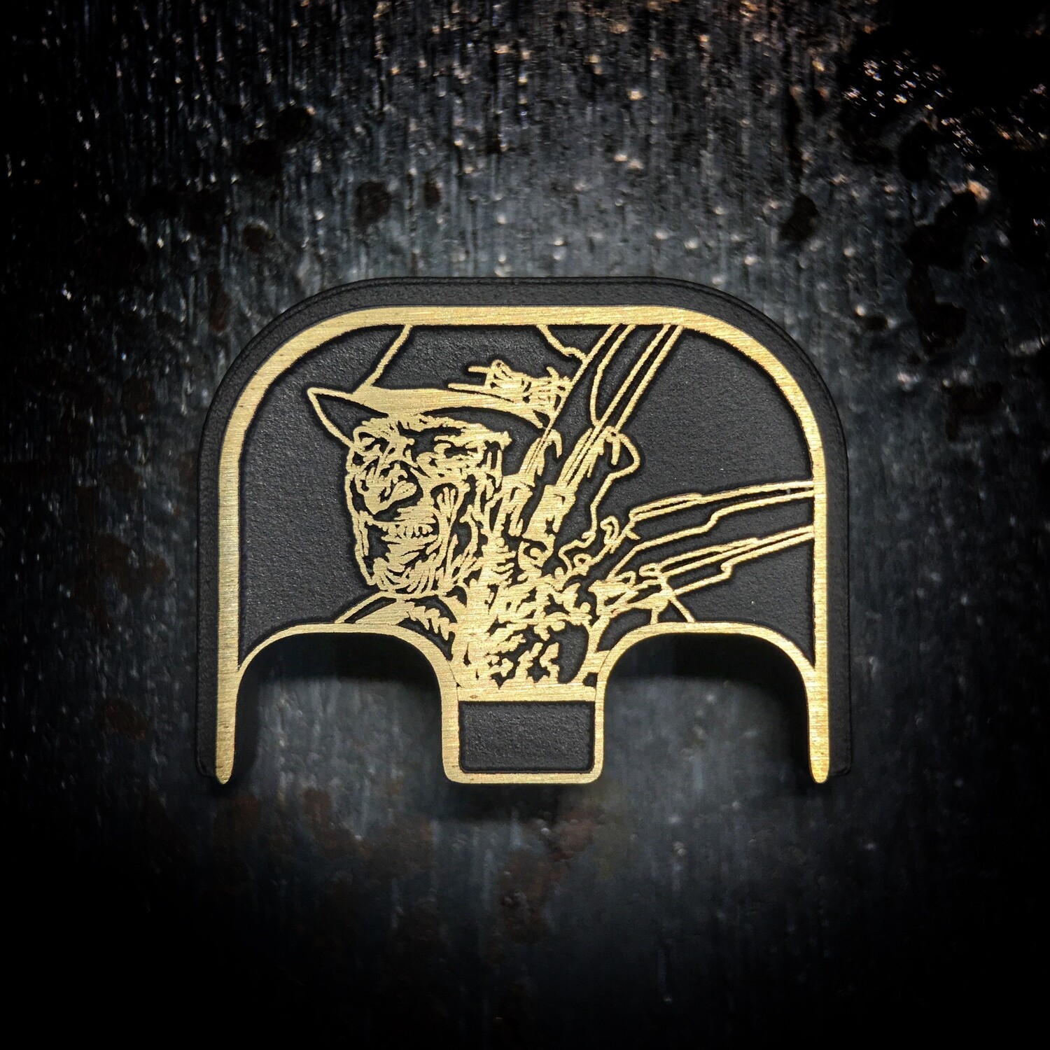 Freddy 3D - Brass - Cerakoted Deep Engraved Brushed