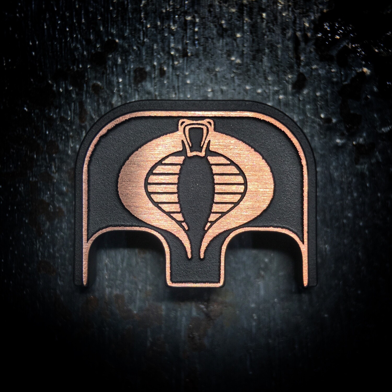 Cobra -3D - Copper - Cerakoted Deep Engraved Brushed