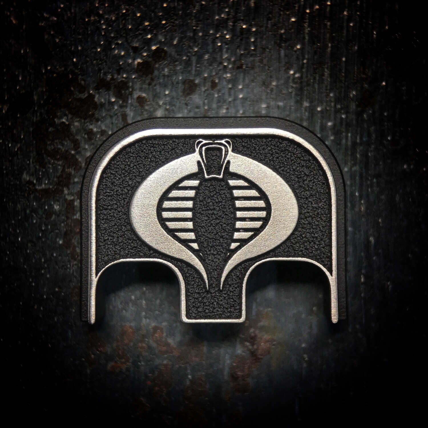 Cobra 3D - Titanium - Cerakoted Deep Engraved Brushed