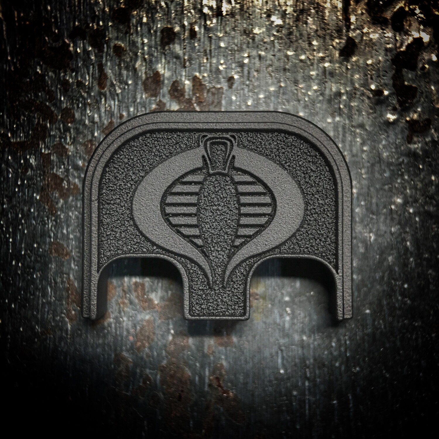 Cobra 3D - Titanium - Cerakoted Deep Engraved Blackout