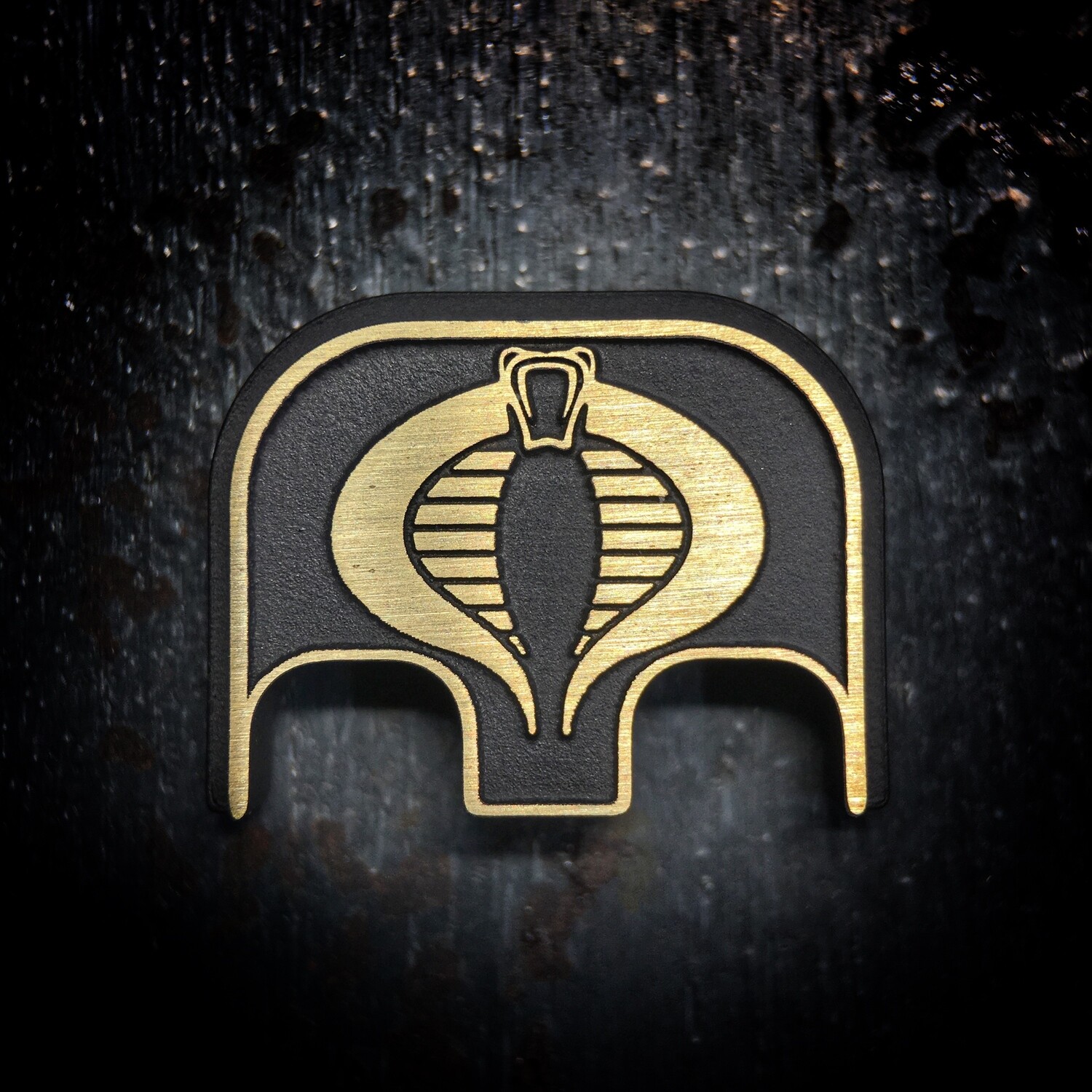 Cobra 3D - Brass - Cerakoted Deep Engraved Brushed