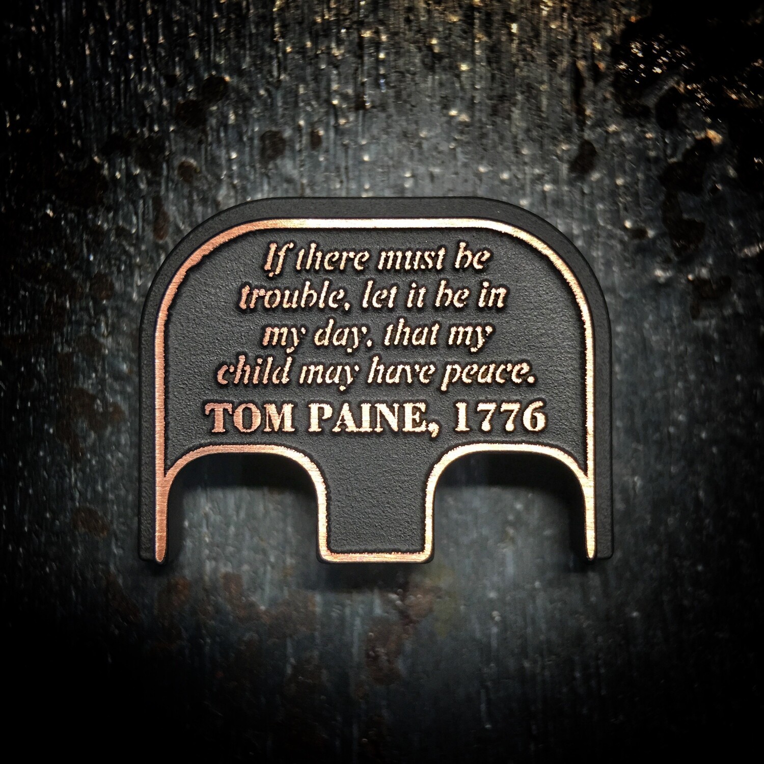 Tom Paine, 1776 3D - Copper - Cerakoted Deep Engraved Brushed