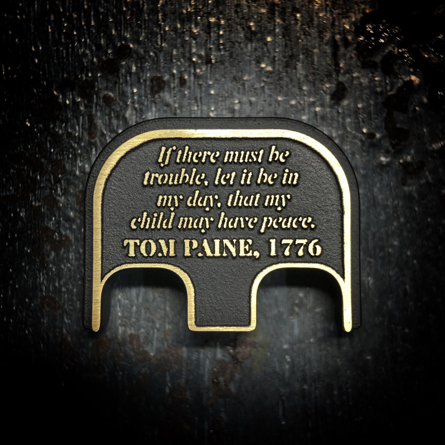 Tom Paine, 1776 3D - Brass - Cerakoted Deep Engraved Brushed