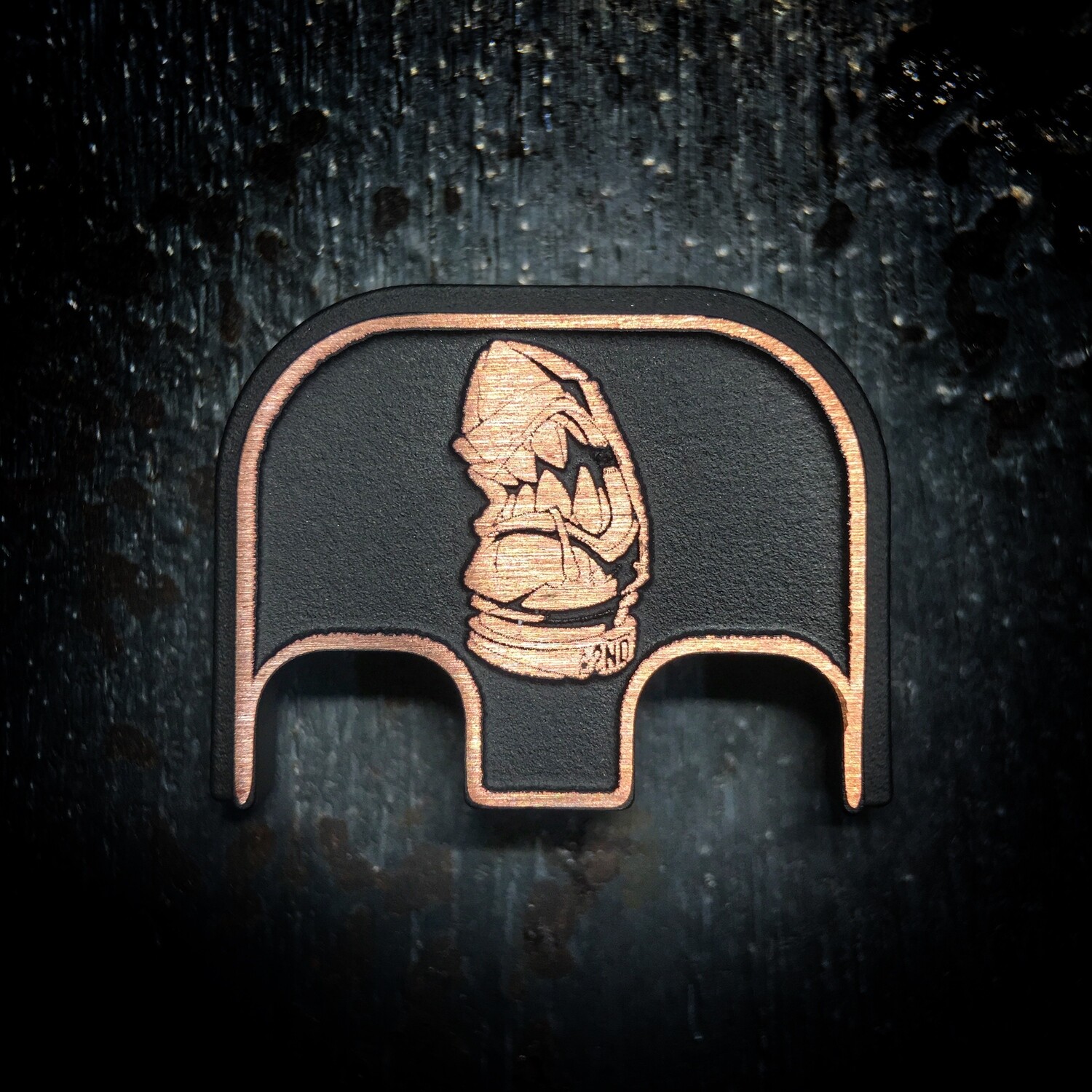 The 2nd Bullet 3D - Copper - Cerakoted Deep Engraved Brushed