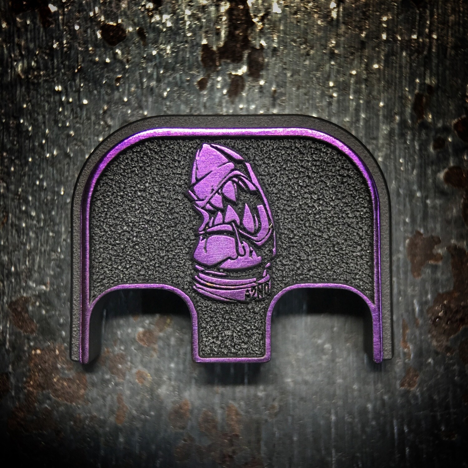 The 2nd Bullet 3D - Titanium - Cerakoted Deep Engraved Purple