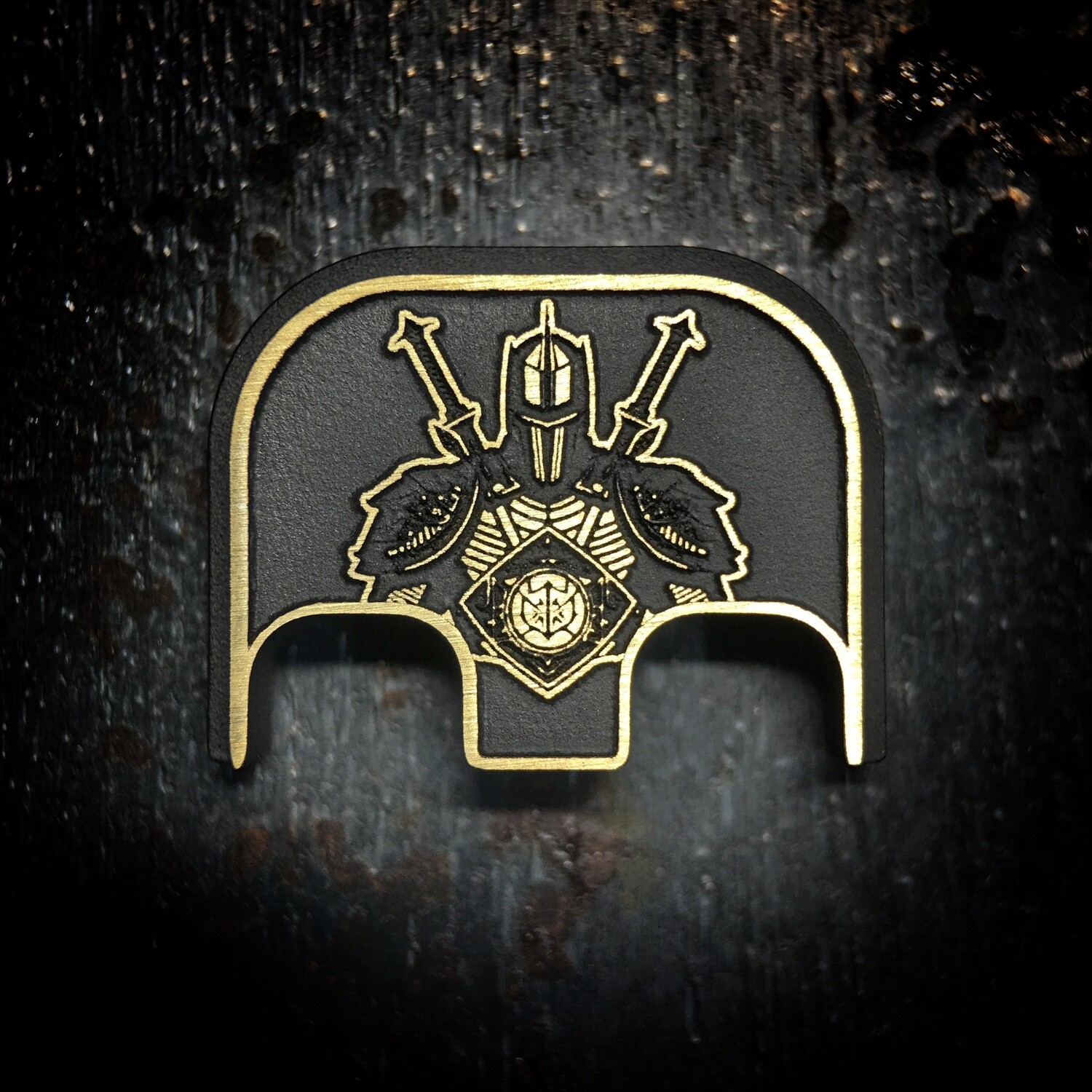 Knight 3D - Brass - Cerakoted Deep Engraved Brushed