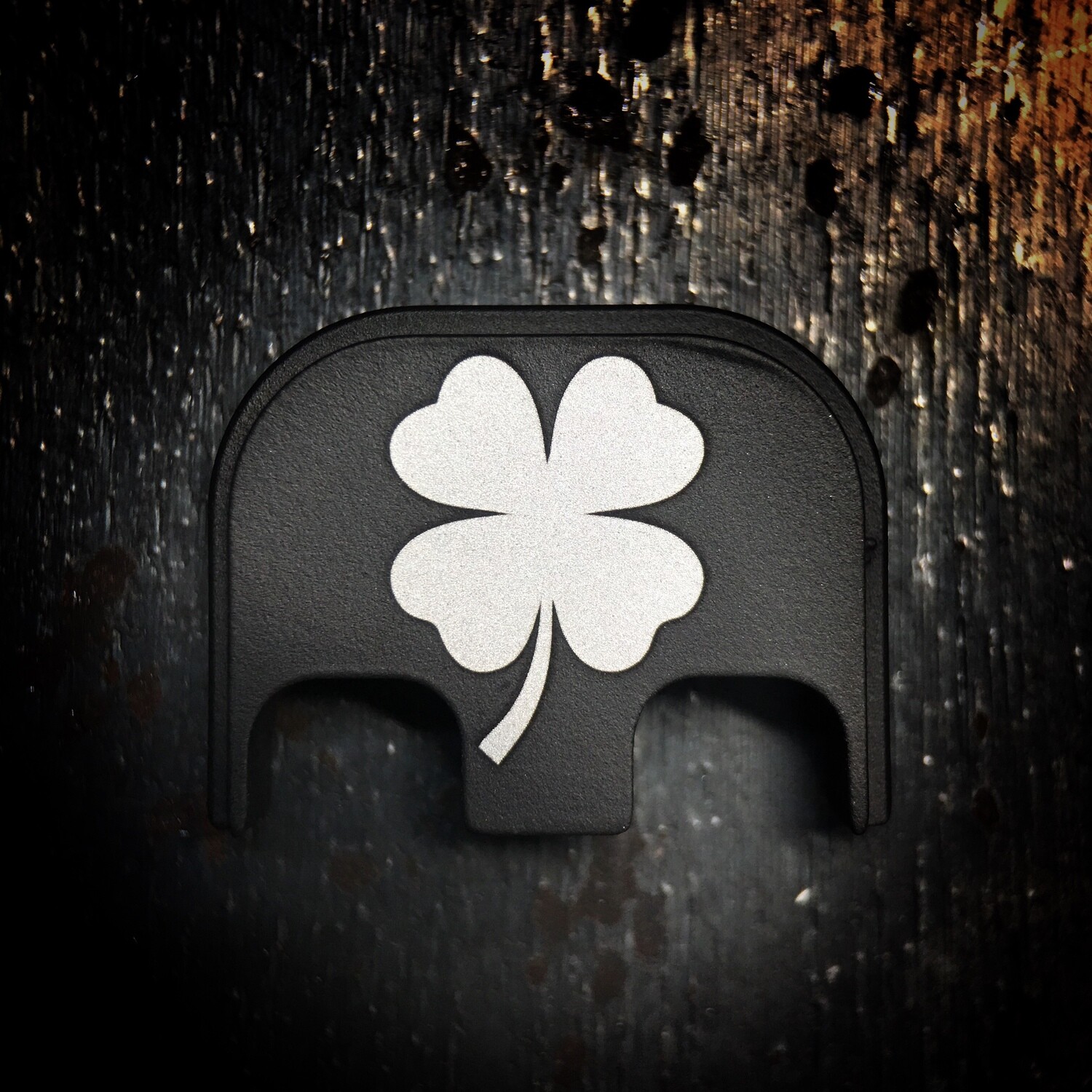 4 Leaf Clover - Aluminum - Black