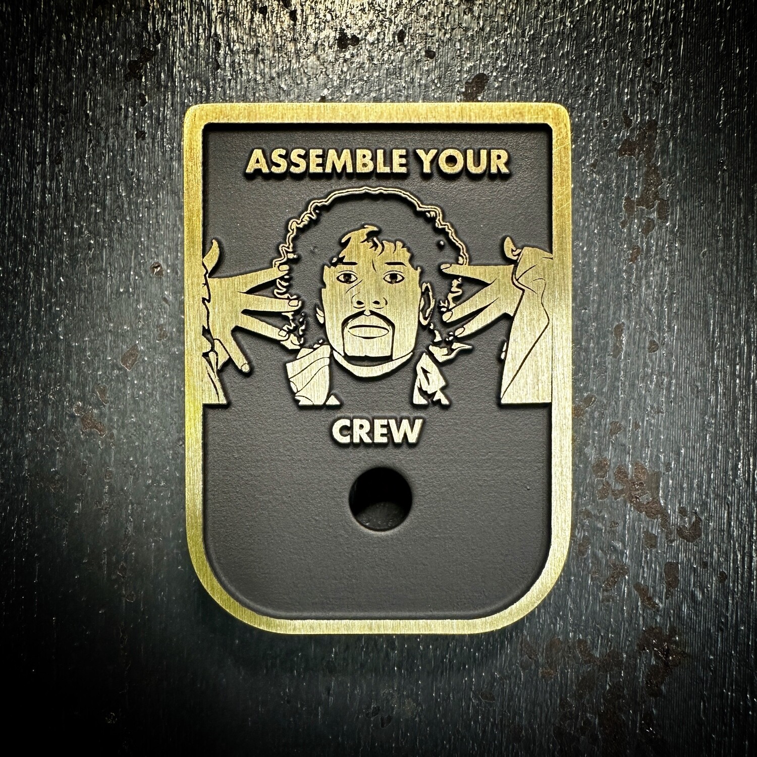Assemble Your Crew Mag 3D - Brass - Cerakoted Deep Engraved Brushed